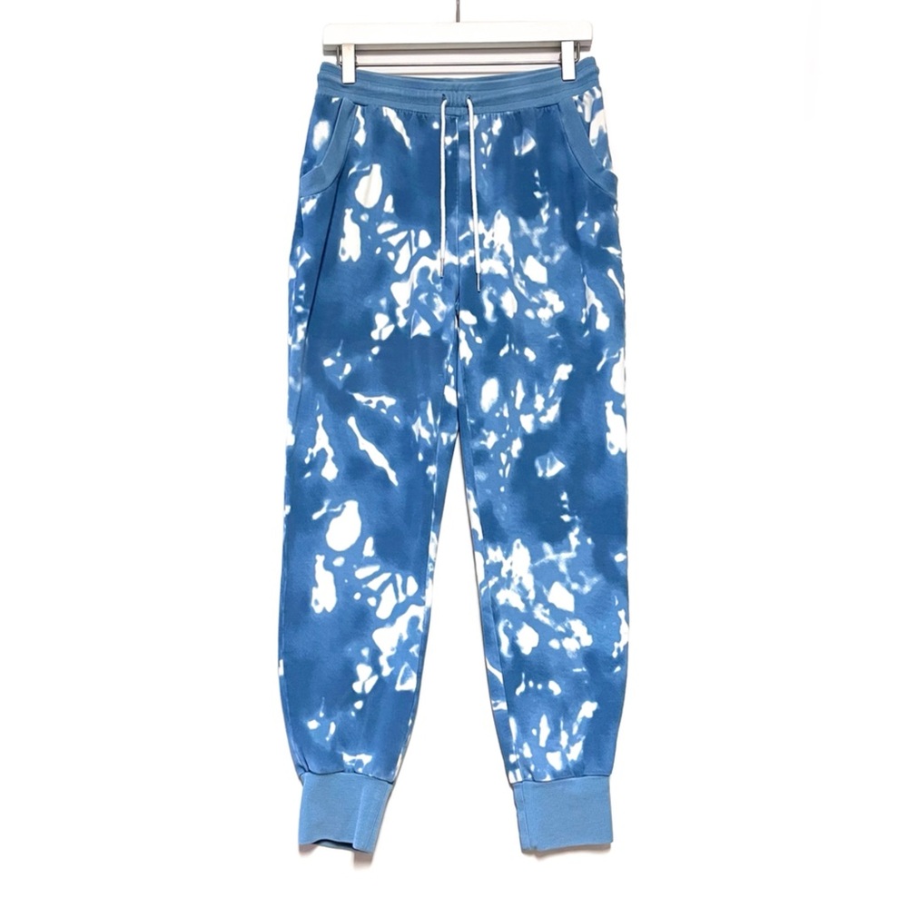 Summersalt The Softest French Terry Jogger Blue Tie Dye Size Medium Tencel Cozy - Picture 2 of 12